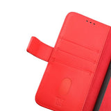 Rvelon iPhone 14 Plus -kotelo, aitoa nahkaa, punainen