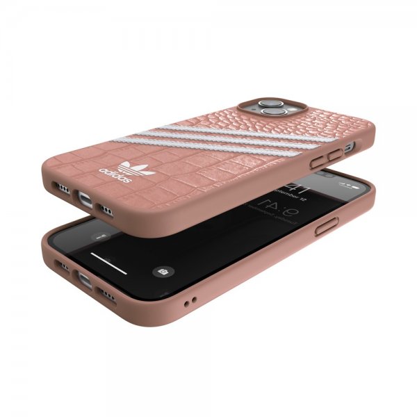 Adidas iPhone 14 Plus -kuori 3 Stripes Snap Case Alligator Pink