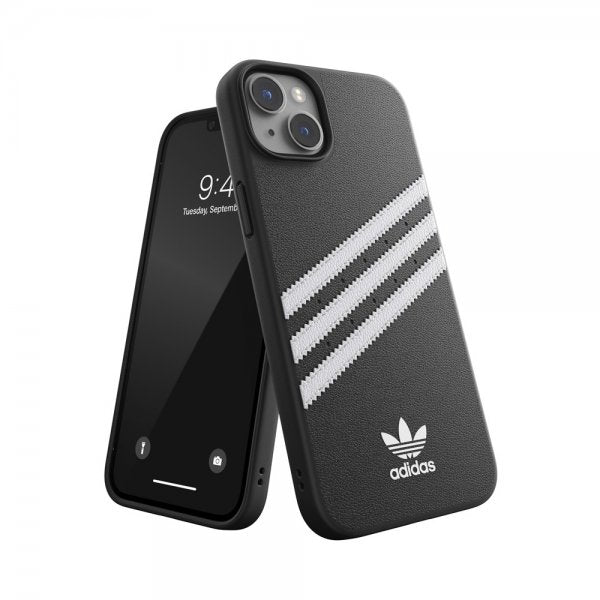 Adidas iPhone 14 Plus -kuori 3 Stripes Snap Case musta-valkoinen