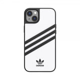 Adidas iPhone 14 Plus -kuori 3 Stripes Snap Case, valkoinen/musta