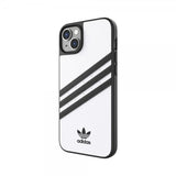 Adidas iPhone 14 Plus -kuori 3 Stripes Snap Case, valkoinen/musta