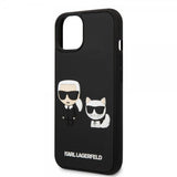 Karl Lagerfeld iPhone 14 Plus -suojakuori 3D Rubber Karl & Choupette Musta
