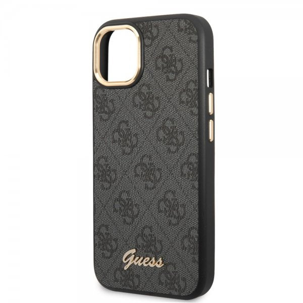 Guess iPhone 14 Plus Kuori 4G Logo Musta