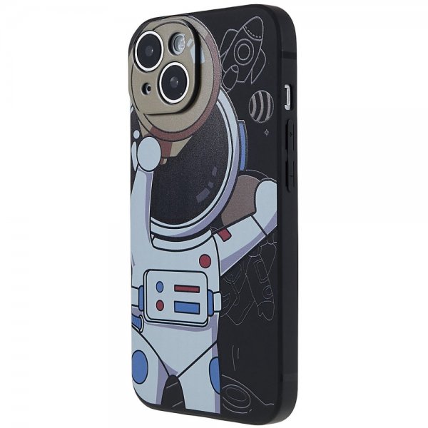 iPhone 14 Plus Kuoret Astronautti Musta Harmaa