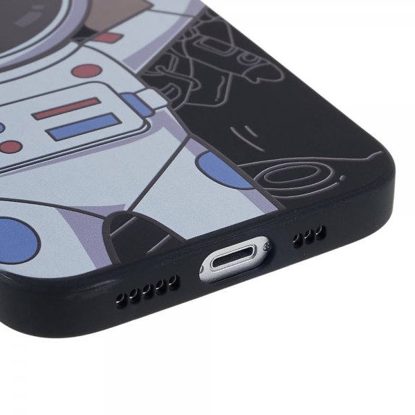 iPhone 14 Plus Kuoret Astronautti Musta Harmaa
