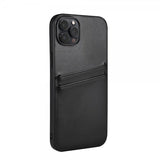 Buffalo iPhone 14 Plus -suojakuori, jossa korttipaikat, musta