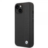 BMW iPhone 14 Plus -kuori Big Logo Stripe, musta