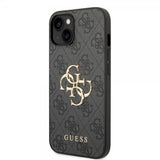 Guess iPhone 14 Plus Kuori Big Metal Logo Harmaa