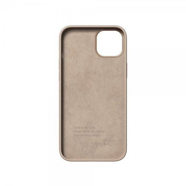 Nudient iPhone 14 Plus -suojakuori Bold Linen Beige