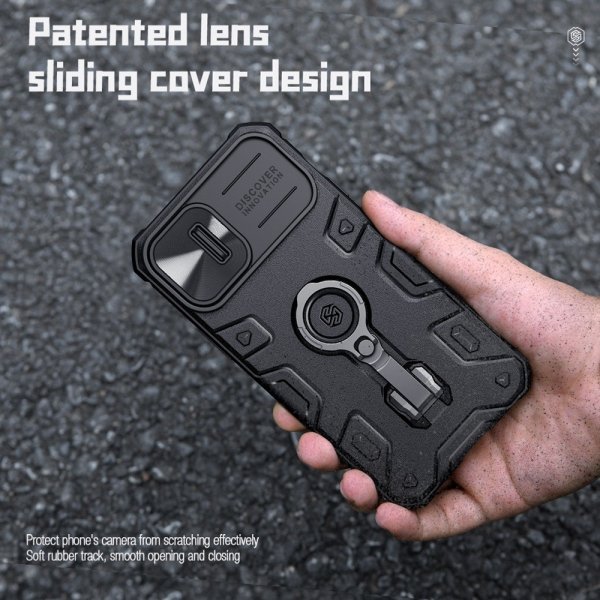 Nillkin iPhone 14 Plus -suojakuori CamShield Armor Pro MagSafe Musta