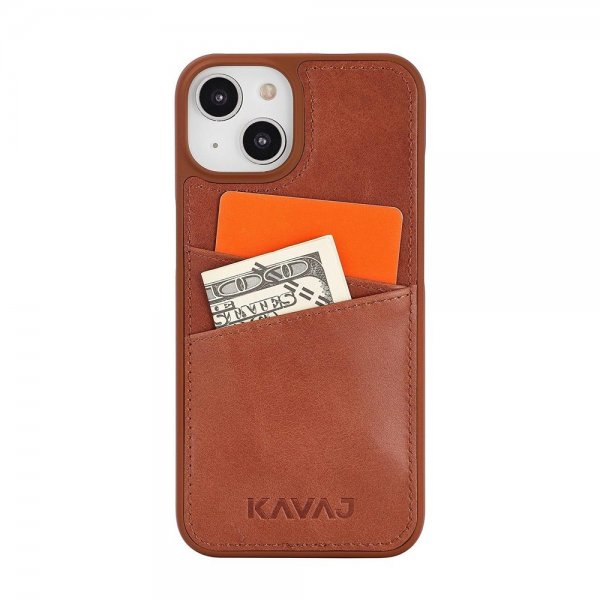 Kavaj iPhone 14 Plus -suojakotelo Chicago, ruskea