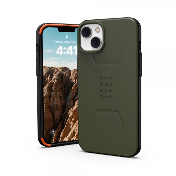 Urban Armor Gear (UAG) iPhone 14 Plus Suojakuori Civilian MagSafe Olive