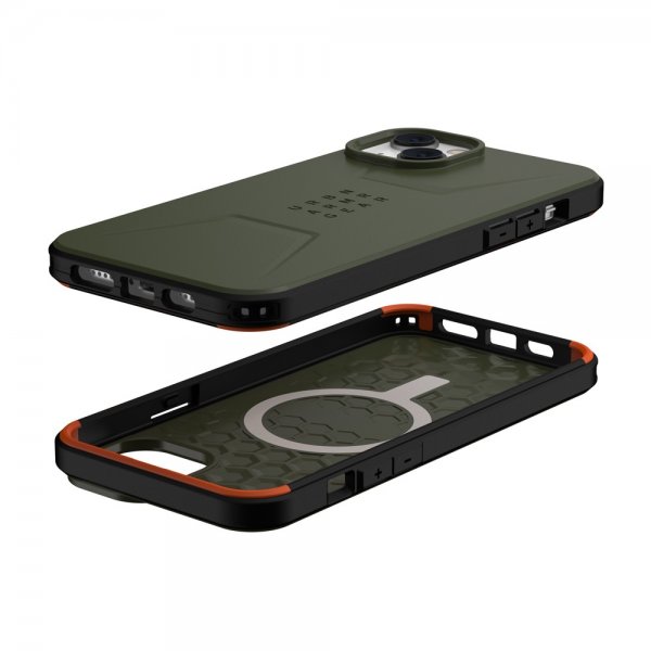 Urban Armor Gear (UAG) iPhone 14 Plus Suojakuori Civilian MagSafe Olive