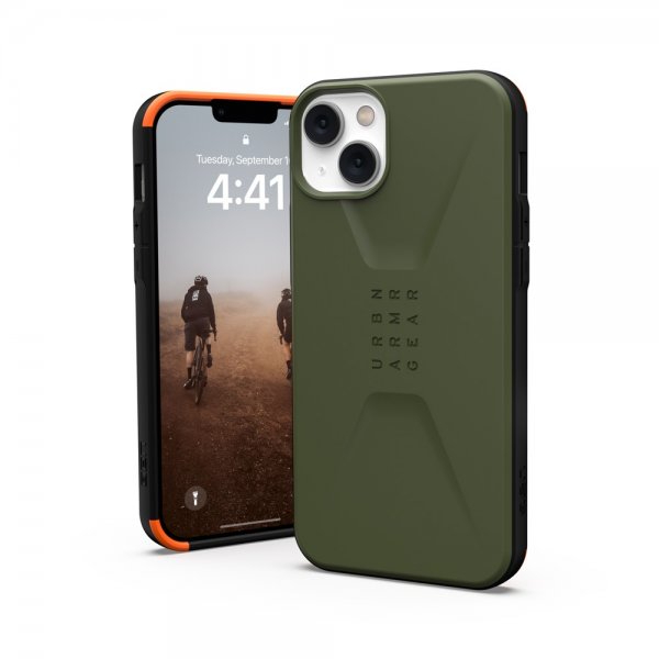 Urban Armor Gear (UAG) iPhone 14 Plus -suojakuori Civilian Olive