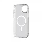 Tech21 iPhone 14 Plus -suojakuori Evo Clear MagSafe, läpinäkyvä