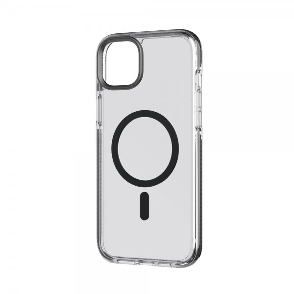 Tech21 iPhone 14 Plus -suojakuori Evo Crystal MagSafe Graphite Black