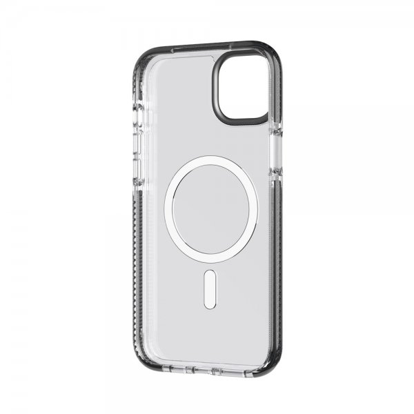 Tech21 iPhone 14 Plus -suojakuori Evo Crystal MagSafe Graphite Black