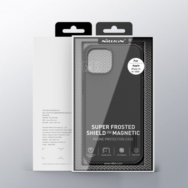 Nillkin iPhone 14 Plus -suojakuori Frosted Shield Pro MagSafe Sininen