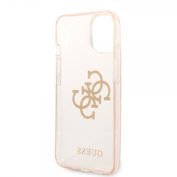 Guess iPhone 14 Plus -suojakuori, täyskimalle, kulta