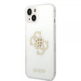 Guess iPhone 14 Plus -kuori, täysi kimalle, läpinäkyvä