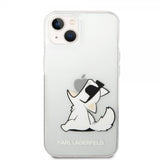 Karl Lagerfeld iPhone 14 Plus -suojakuori Fun Choupette Transparent