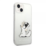 Karl Lagerfeld iPhone 14 Plus -suojakuori Fun Choupette Transparent