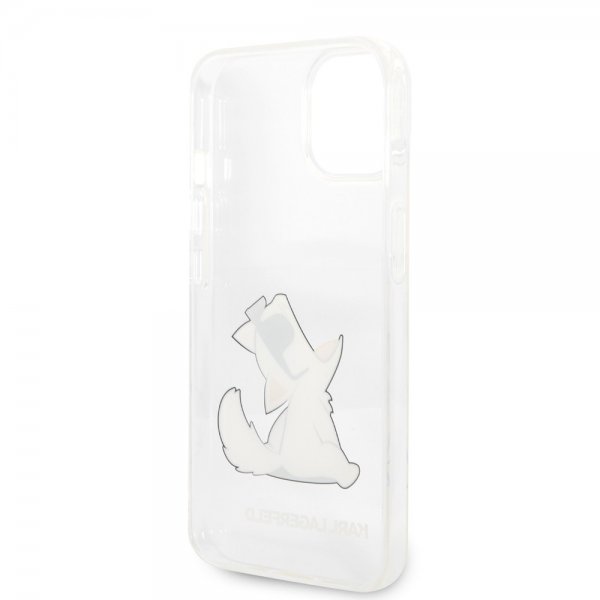 Karl Lagerfeld iPhone 14 Plus -suojakuori Fun Choupette Transparent