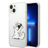 Karl Lagerfeld iPhone 14 Plus -suojakuori Fun Choupette Transparent