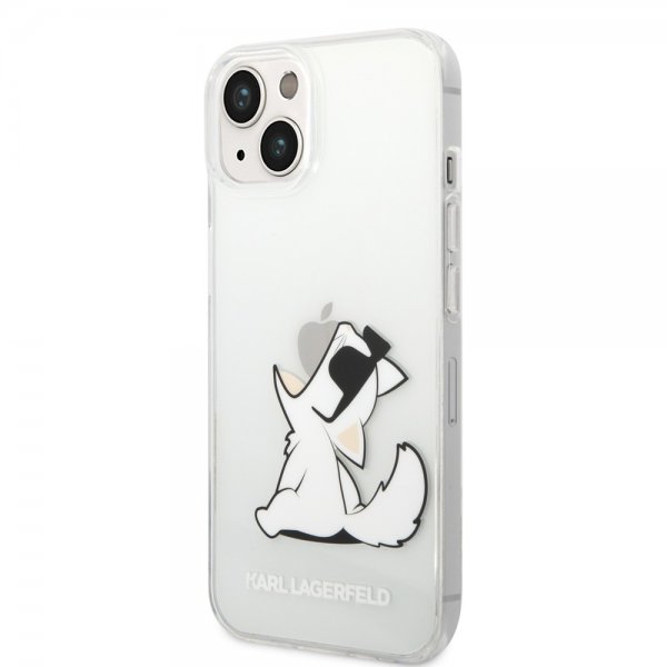 Karl Lagerfeld iPhone 14 Plus -suojakuori Fun Choupette Transparent