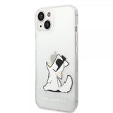 Karl Lagerfeld iPhone 14 Plus -suojakuori Fun Choupette Transparent