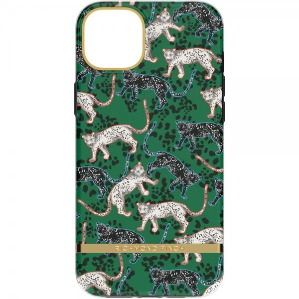 Richmond & Finch iPhone 14 Plus kuoret, Green Leopard