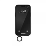 Adidas iPhone 14 Plus kuori Handstrap Case musta valkoinen