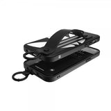 Adidas iPhone 14 Plus kuori Handstrap Case musta valkoinen