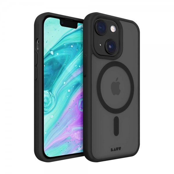 LAUT iPhone 14 Plus Huex Protect MagSafe -kuori, musta