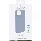Puro iPhone 14 Plus Icon -suojakuori, sininen