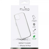 Puro iPhone 14 Plus Impact Clear -suojakuori läpinäkyvä