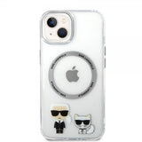 Karl Lagerfeld iPhone 14 Plus -suojakuori Karl & Choupette MagSafe Läpinäkyvä