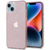 Spigen iPhone 14 Plus kuori Liquid Crystal Glitter Rose Quartz