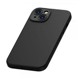 Baseus iPhone 14 Plus -kuori, Liquid Silica Gel MagSafe, musta