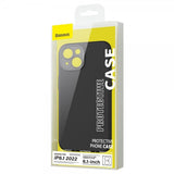 Baseus iPhone 14 Plus -kuori, Liquid Silica Gel MagSafe, musta