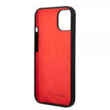 AMG iPhone 14 Plus -kuori Liquid Silicone Carbon Pattern musta
