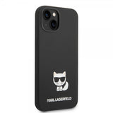 Karl Lagerfeld iPhone 14 Plus -suojakuori, Liquid Silicone Choupette, musta