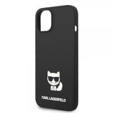 Karl Lagerfeld iPhone 14 Plus -suojakuori, Liquid Silicone Choupette, musta