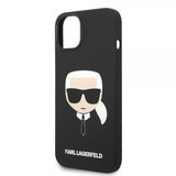 Karl Lagerfeld iPhone 14 Plus -kuori Liquid Silicone Karl MagSafe Musta
