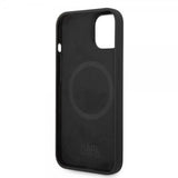 Karl Lagerfeld iPhone 14 Plus -kuori Liquid Silicone Karl MagSafe Musta
