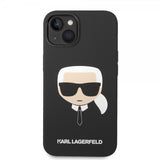 Karl Lagerfeld iPhone 14 Plus Liquid Silicone Karl Musta