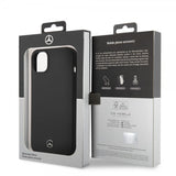 Mercedes Benz iPhone 14 Plus Kuoret Liquid Silicone Musta