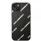 Karl Lagerfeld iPhone 14 Plus Suojakuori Logomania Musta