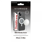 Vivanco iPhone 14 Plus -kuori Mag Steady, läpinäkyvä