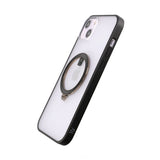 Rvelon iPhone 14 Plus -kuori, kierrettävä MagSafe-teline, musta